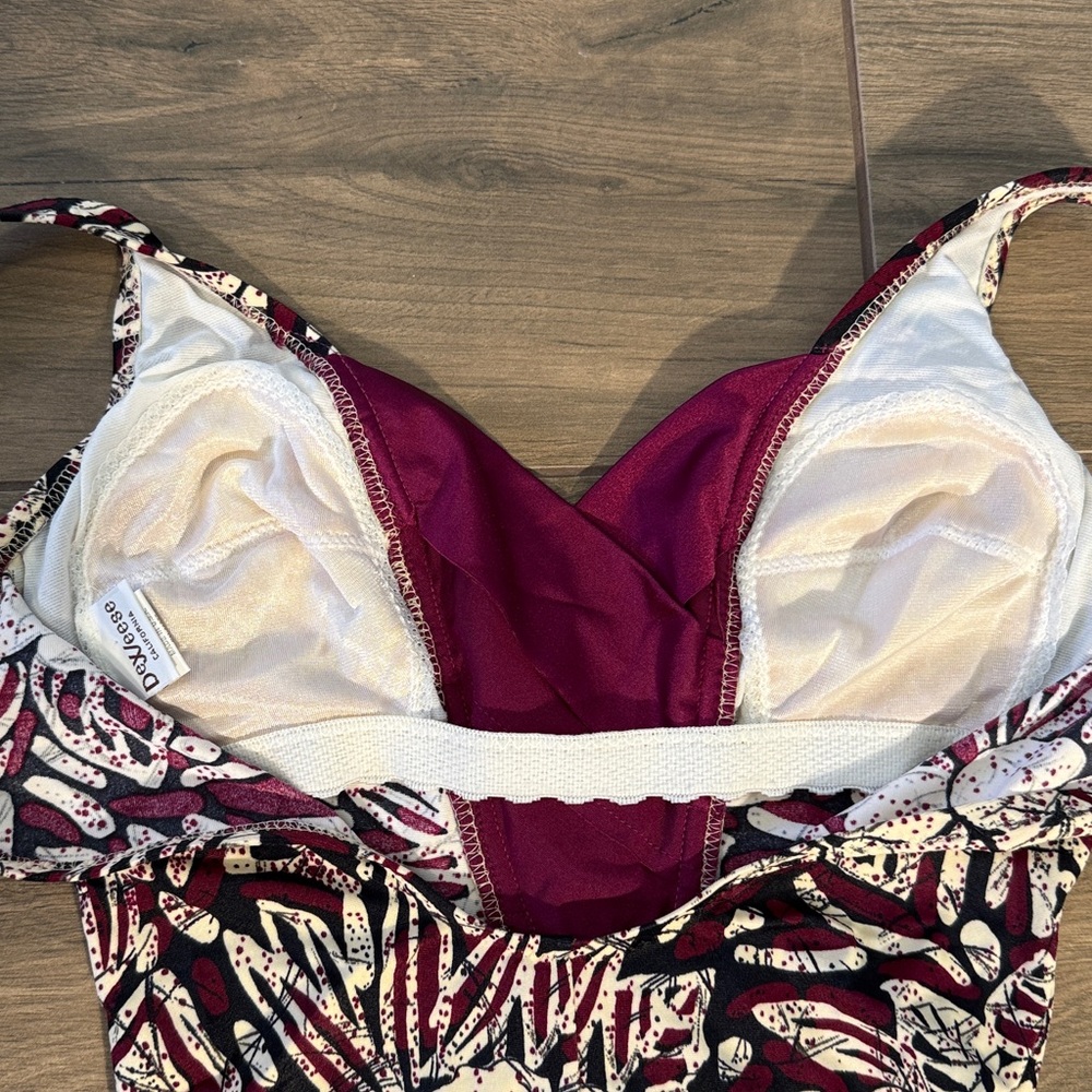 Vintage 1970s Women's One Piece Swimsuit‎ Boho Batik DEWEESE California Size 10 - Picture 11 of 16